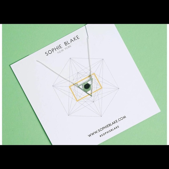 Sophie Blake Petite Lisa Modern Minimalist Necklace - Sterling Silver - Picture 3 of 4